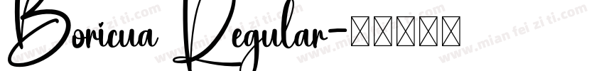 Boricua Regular字体转换